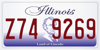 IL license plate Z749269