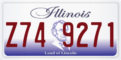 IL license plate Z749271