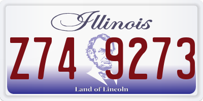 IL license plate Z749273