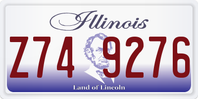 IL license plate Z749276