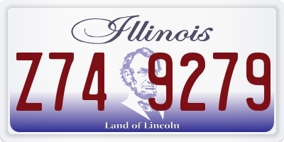 IL license plate Z749279