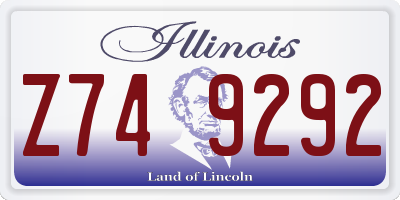 IL license plate Z749292