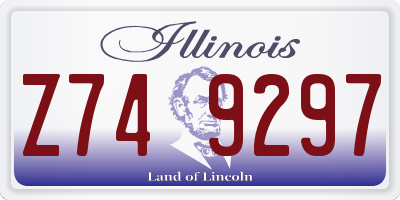 IL license plate Z749297