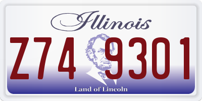 IL license plate Z749301