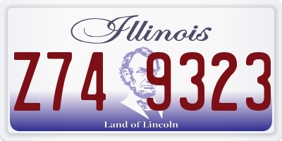 IL license plate Z749323