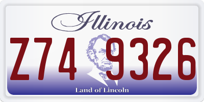 IL license plate Z749326
