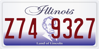 IL license plate Z749327