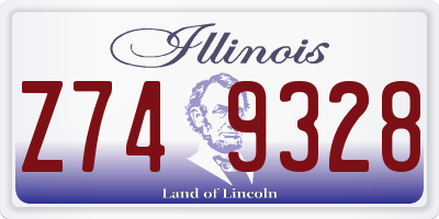 IL license plate Z749328