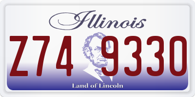 IL license plate Z749330