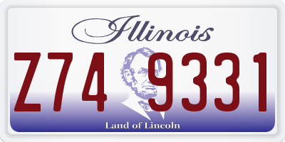 IL license plate Z749331