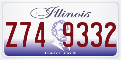 IL license plate Z749332