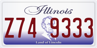 IL license plate Z749333