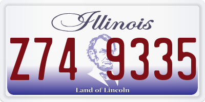 IL license plate Z749335