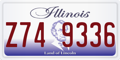 IL license plate Z749336