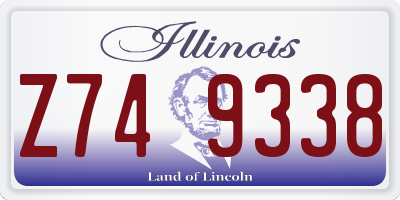 IL license plate Z749338