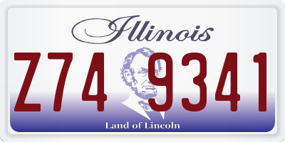 IL license plate Z749341