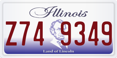 IL license plate Z749349