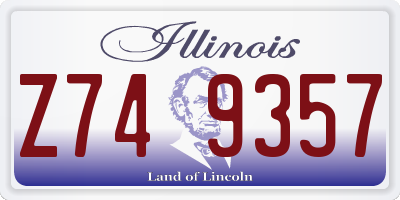 IL license plate Z749357