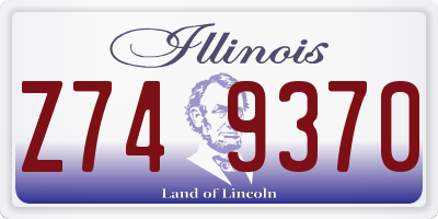 IL license plate Z749370