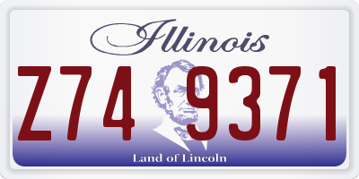 IL license plate Z749371