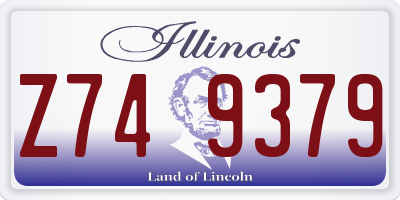IL license plate Z749379
