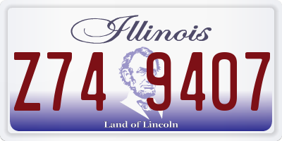 IL license plate Z749407