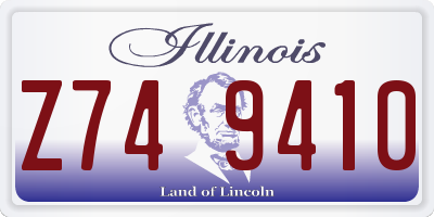 IL license plate Z749410