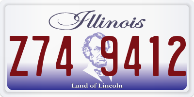 IL license plate Z749412