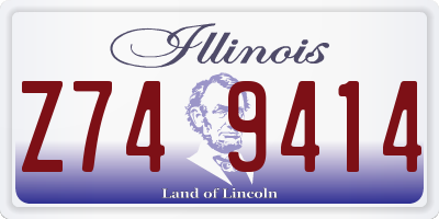 IL license plate Z749414