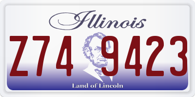 IL license plate Z749423