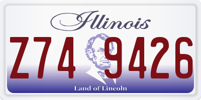 IL license plate Z749426