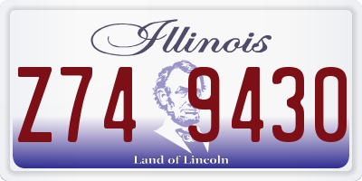 IL license plate Z749430