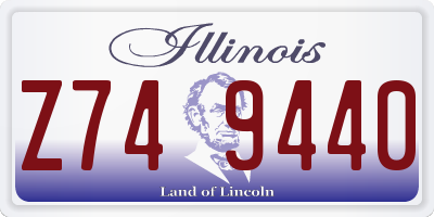 IL license plate Z749440