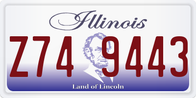 IL license plate Z749443