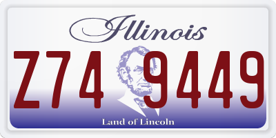 IL license plate Z749449