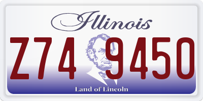 IL license plate Z749450