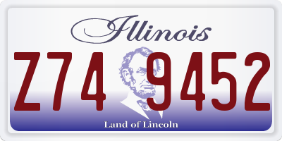 IL license plate Z749452