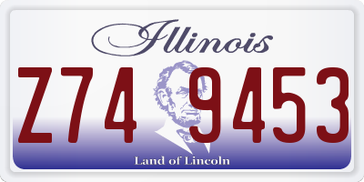 IL license plate Z749453