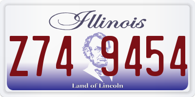 IL license plate Z749454