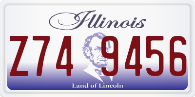 IL license plate Z749456