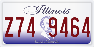 IL license plate Z749464