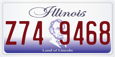 IL license plate Z749468