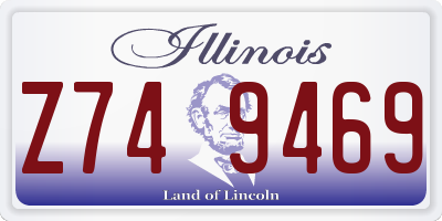 IL license plate Z749469