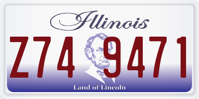 IL license plate Z749471