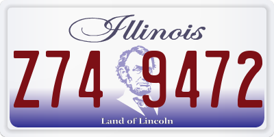 IL license plate Z749472