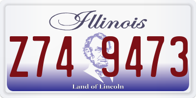 IL license plate Z749473