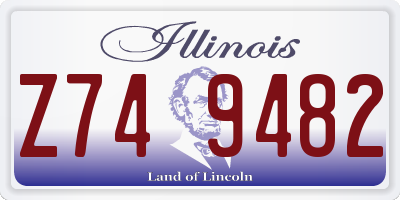 IL license plate Z749482