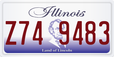 IL license plate Z749483