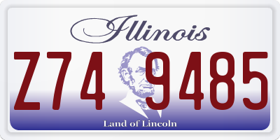 IL license plate Z749485
