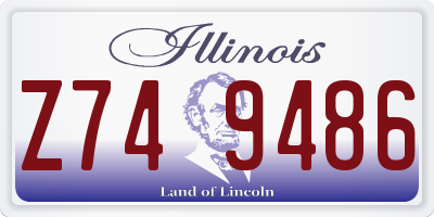 IL license plate Z749486